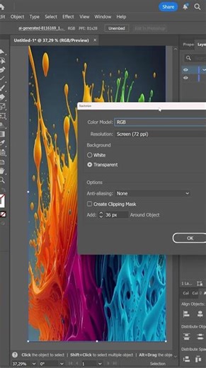 How to Rasterize in Adobe Illustrator #adobeillustratortutorial #adobeillustratorbasics