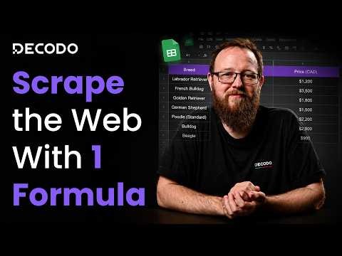 No-Code Web Scraping with Google Sheets (Full Guide)