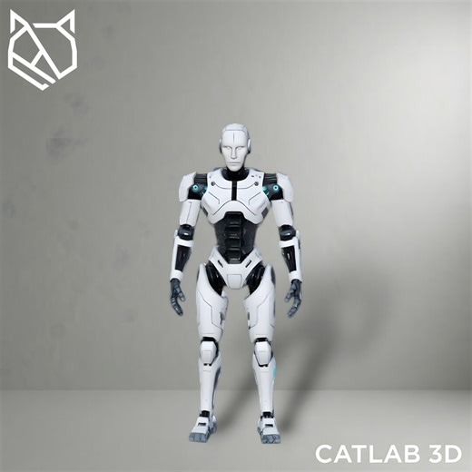 Humanoid Sci-fi Robot – 3D Printable STL Model | Futuristic Android Figure - Etsy