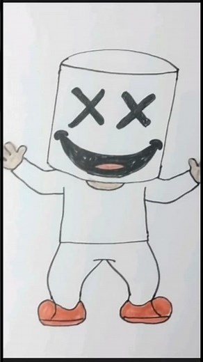 Marshmallow drawing easy #drawing #cutedrawing #shortsfeed #marshmallow