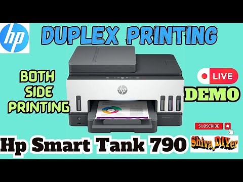 How To Double Side Print 👍 Duplex Printing Demo 🖨️HP Smart Tank 790 Both Side Printing & Xerox Copy!