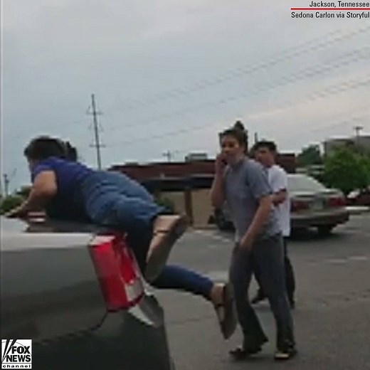1M views · 5.3K reactions | INTENSE: A heated argument outside of a nail salon in Tennessee heightened when one woman, who appeared to be a worker, hung on to the moving car of a woman attempting to flee the scene after being accused of not paying her bill. fxn.ws/2rUJXsg | Fox News | Facebook