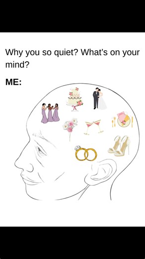 When your brain is 100% wedding mode… 💍✨ #wedding #bridesmaids #bridemaid #weddingday
