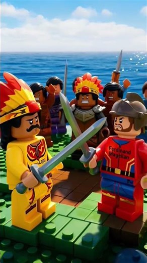 Lapu Lapu and Magellan Fight Scene | Lego Style Philippine History