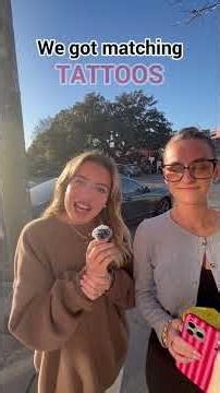 Matching tattoos that were a complete surprise the next morning #inkchat #collegelife