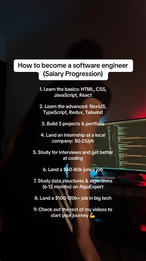 Check out the rest of the videos on my page to start your journey #coding #softwareengineer #programming #computerscience
