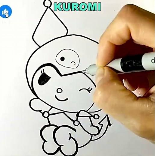 We draw and color Kuromi from Hello Kitty | Drawings for children