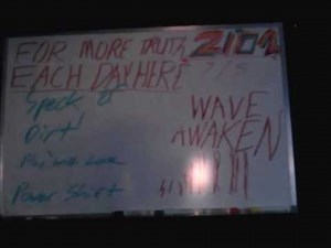 Using a sharpie on a dry erase board and erasing it.