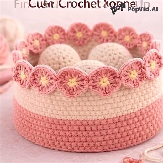 Beautiful Crochet Basket Tutorial | Easy DIY Crochet Pattern #crochet #crochetpattern