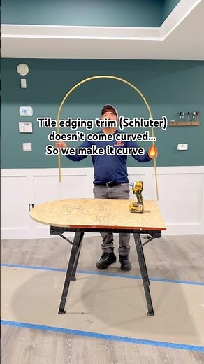 How to Bend Schluter Trim - Como Curvear un Borde Schluter #tiling #tilingtips #tilingsolutions