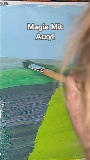 Nur ein paar Pinselstriche… und die Landschaft entsteht