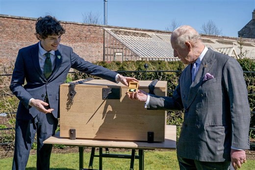 King Charles gets Blue Peter green badge