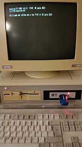 Amstrad PC1512 - Booting from Gotek unit.