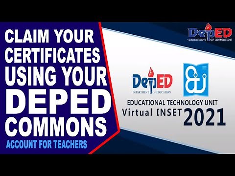 HOW TO GET CERTIFICATES OF ATTENDANCE AND PARTICIPATION FROM 5-DAY VIRTUAL INSET THRU DEPED COMMONS