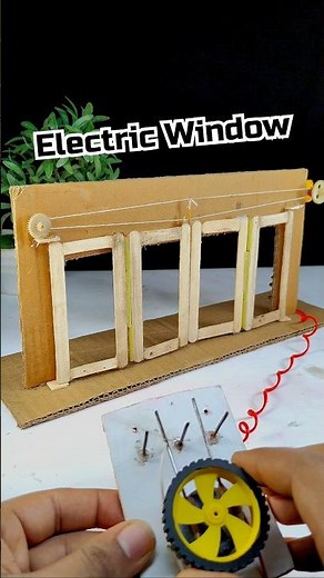 Electric window using dc motor #dcmotor #motor #dcmotorproject
