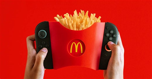 3D printed fries holder accessory for nintendo switch 2 makes mid-game snacking easy