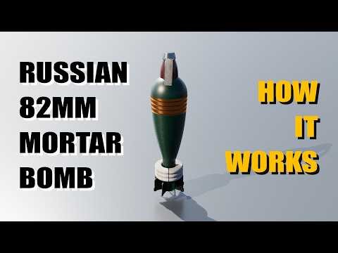 Russian 82mm mortar bomb How it works