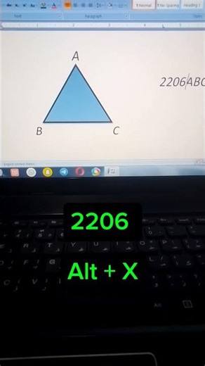 triangle sign kaise banaye | #trending #msword