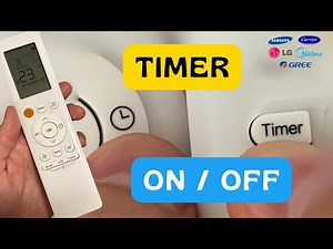 Cómo programar el TIMER ⏱️ del Aire: Timer ON y OFF paso a paso (Samsung, LG, Midea, Gree y más)