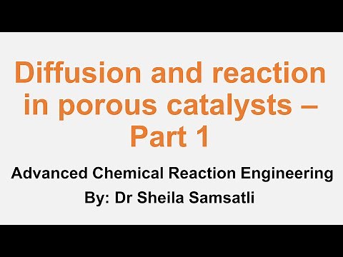 Adv. Chemical Reaction Engineering Lectures. Topic 3 Diffusion & reaction in porous catalysts Part 1