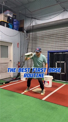 Coach Nick | Robinson Athletes on Instagram: "The BEST routine for First Baseman ‼️ Practicing the little things is key to being a good first baseman. You want to confident in your catching, picking, and blocking ability as a first baseman so nothing gets by you. This is only the first step to being a complete first baseman. I will be making another video showing the footwork practice I do as well. It’s a lot to do in the same day as this routine because you’re exhausted after doing this entire 
