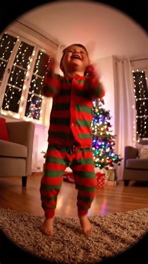 Watch This Toddler's Hilarious Christmas Dance Fail Caught on Wide-Angle Lens