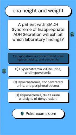 CNA height and weight