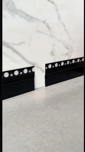Aluminum Alloy Plaster Skirting Board Profile Installation | Modern Hidden Baseboard Solution