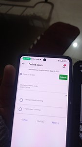 Online ExamMachine Learning(BCS602)-Quiz (A-DIV)Timer:16:46 M... | Filo