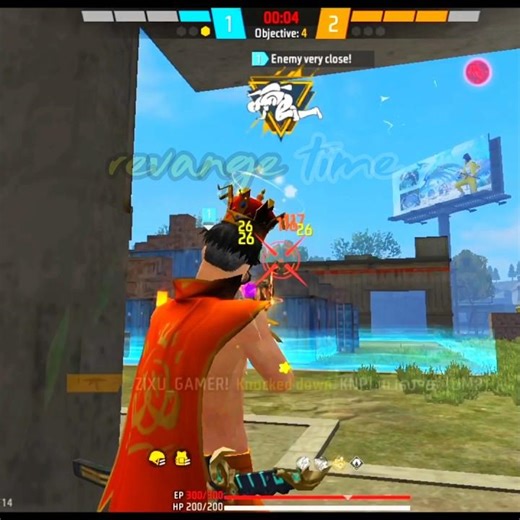 revange time in cs rank 1vs4 cluch #garenafreefire