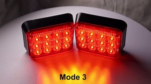 2PCS Rechargeable Flashing Lights for Vehicles, Battery Operated LED Emergency Strobe Lights Wireless Portable Flashing Warning Hazard Magnetic Amber Strobe Lights for Trucks/Car/Trailer/ATV
