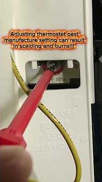 Need hotter water? Thermostat adjustment -Whirlpool 40 gallon