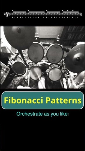 Fibonacci Sticking: Nature’s Perfect Rhythm#shorts #drums