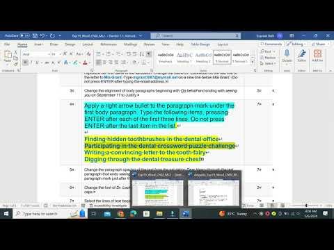 Exp19_Word_Ch02_ML2 - Dentist 1.1 | Exp19 Word Ch02 ML2 Dentist 1 1 |