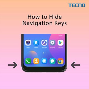 How to Hide Navigation Keys on screen. | TECNO Mobile