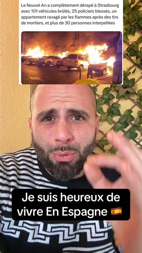 Gilles en Espagne on Instagram: "Nouvel An en France : voitures brûlées, policiers blessés, interpellations… encore et toujours les mêmes faits divers. Pendant ce temps-là, en Espagne, on célèbre, on partage, on respecte. La fête reste une fête. Quand je vois ce genre d’images, je ne regrette absolument pas d’avoir quitté la France. Juste un constat, sans haine : deux manières très différentes de vivre ensemble. À chacun d’en tirer ses conclusions. #France #Espagne #faitsdivers #nouvelan"