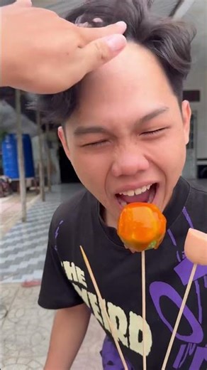 Lemon eating challenge with sausage and corn #shorts