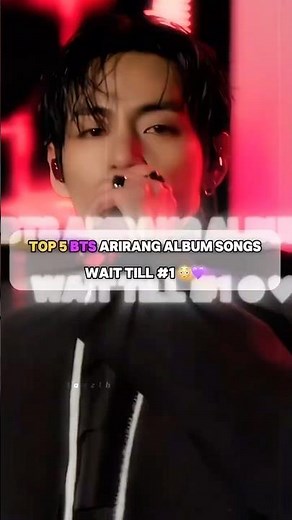 🔥 BTS Arirang Album Top 5 Songs Ranked 💜️😳 #btsarirang #kpop #bts #shorts #viral