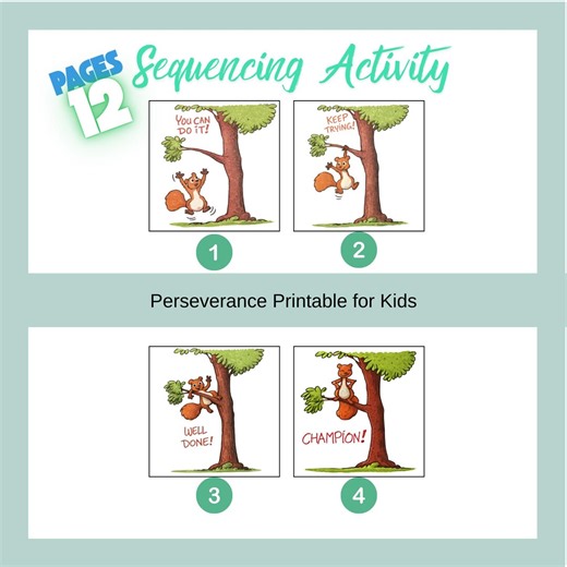 Growth Mindset Story Activity , Perseverance Printable for Kids - Etsy