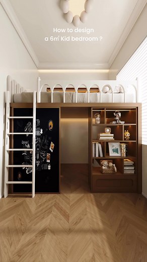2.6M views · 17K reactions | A 6㎡ bedroom can be transformed into a secret space – amazing! #smallbedroomdesign #children'sroom #smallapartmentrenovation | Tiffany Design Studio | Facebook