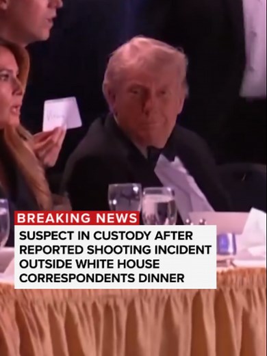 BREAKING: A suspect is in custody after a reported shooting incident outside the White House Correspondents' Dinner, according to the Secret Service. President Trump and the other dignitaries who were evacuated were safe, the Secret Service said. ABC News' Pierre Thomas reports. #trump #politics #news #abcnews