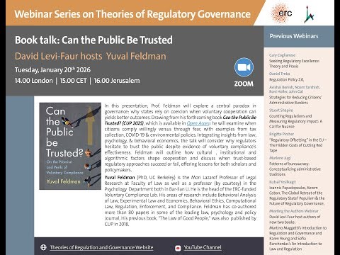 Can the Public Be Trusted? Yuval Feldman with David Levi-Faurt