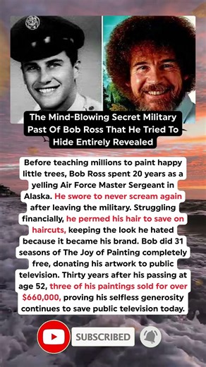 The Secret Military Past Of Bob Ross That Shocked The World Revealed