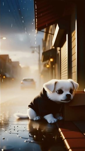 Cute Puppy Crying 😭 | Emotional 3D Cartoon #CutePuppy #EmotionalStory #3DCartoon #Shorts