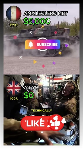 AXM Leclerc MBT 🇫🇷 vs AS-90 🇬🇧 | Modern Main Battle Tank & Artillery Showdown 💥