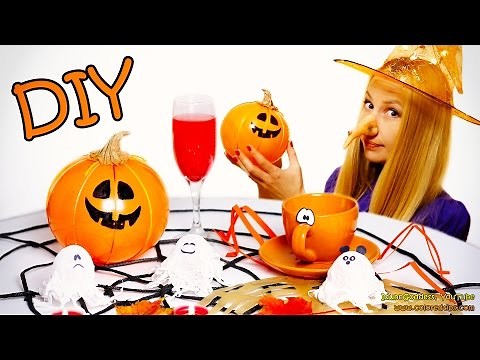 DIY Halloween Decorations (includes jump scare) – How To Make Ghosts, Pumpkins, Spiders, Webs etc.
