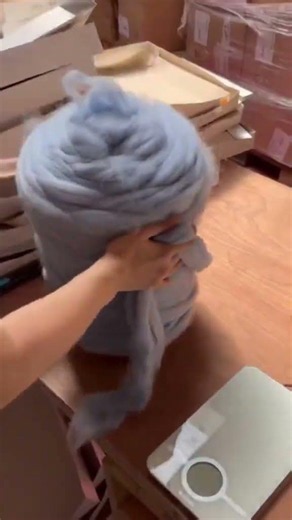 merino wool roving ☁️