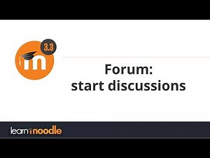 21. Forums in Moodle 3 3
