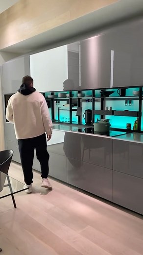 Mega Mansions | How cool is this feature? Via: @lux.interiors By: @misha_des Cc: @valcucine_kitchens #MegaMansions | Instagram