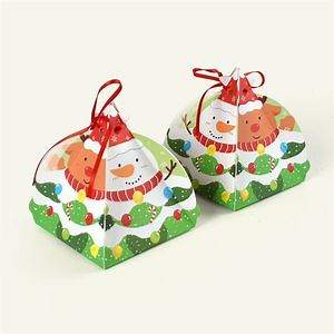[Hot Item] Wholesale Merry Christmas Snowman Gift Box with Ribbon Christmas Gifts Candy Box Christmas Gifts Box